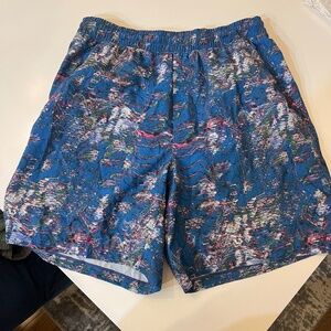 Lululemon Pace Breaker Shorts - 7” (Linerless, Multicolored Blue & Pink)